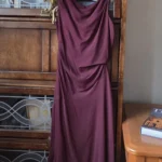 Thumbnail for BR-Magnificent burgundy dress new with label