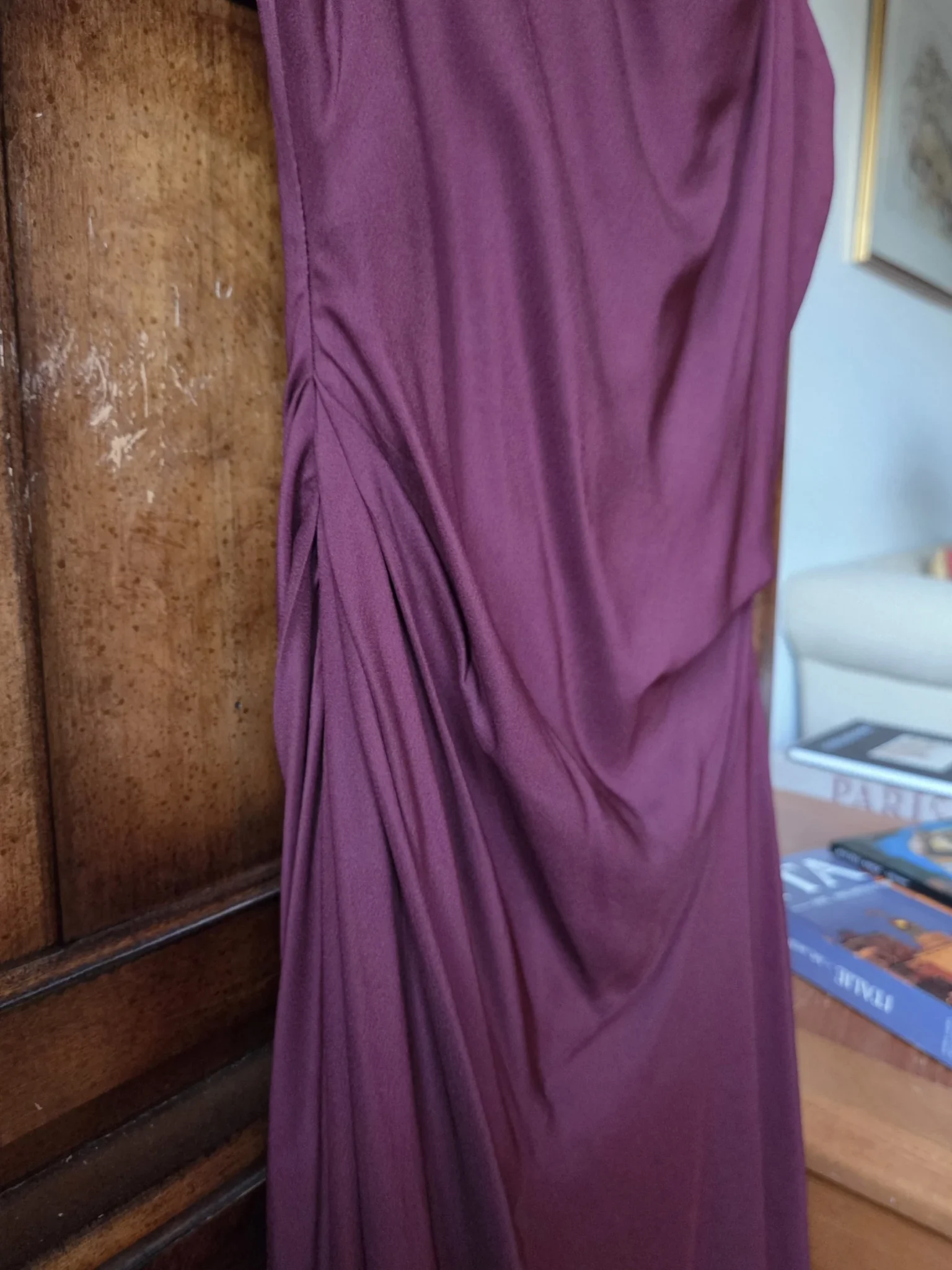 Image for BR-Magnificent burgundy dress new with label