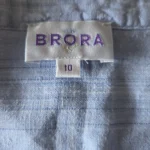 Thumbnail for Brora-Magnificent soft blue blouse 100% linen