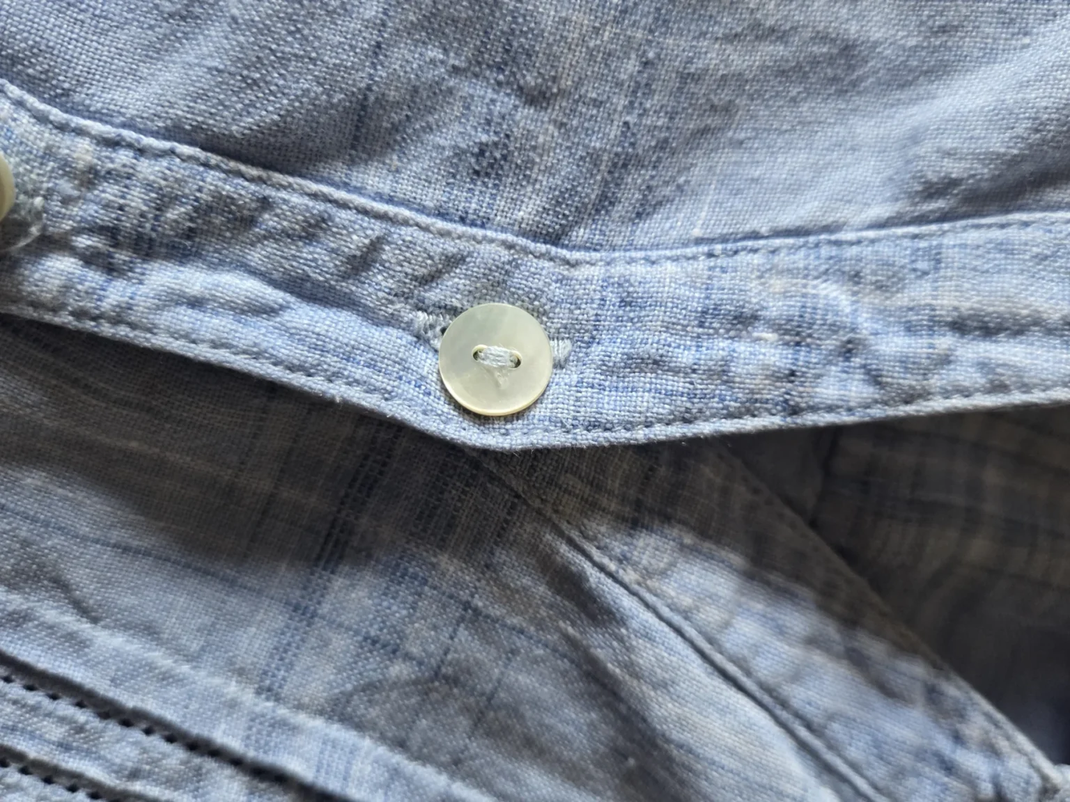 Image for Brora-Magnificent soft blue blouse 100% linen