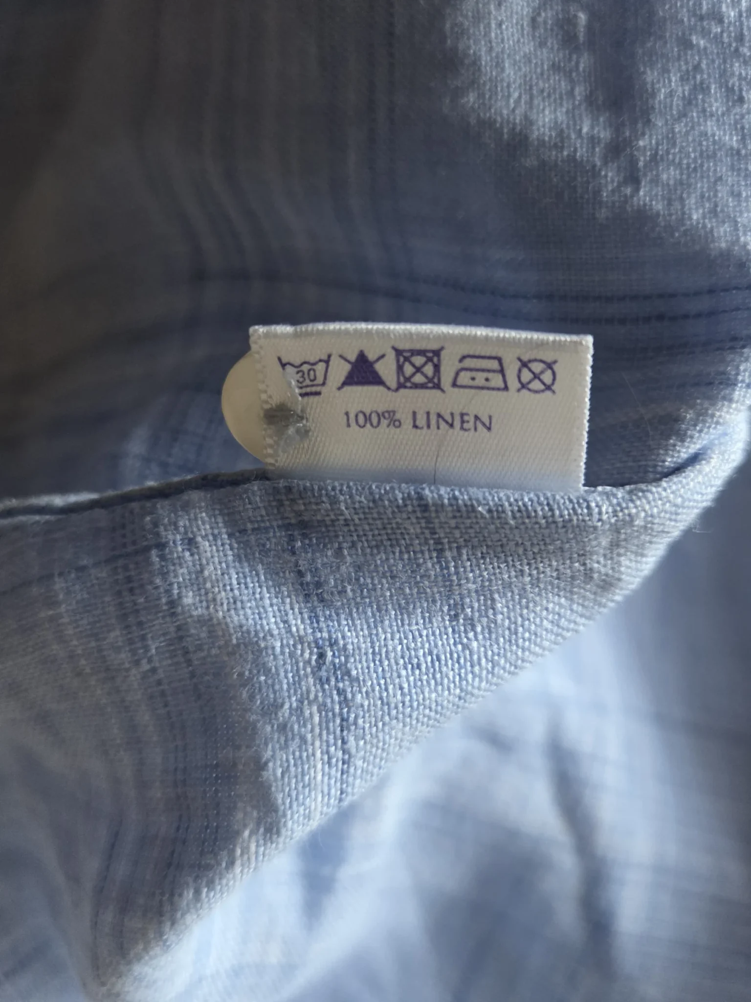 Image for Brora-Magnificent soft blue blouse 100% linen