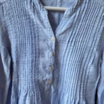 Thumbnail for Brora-Magnificent soft blue blouse 100% linen