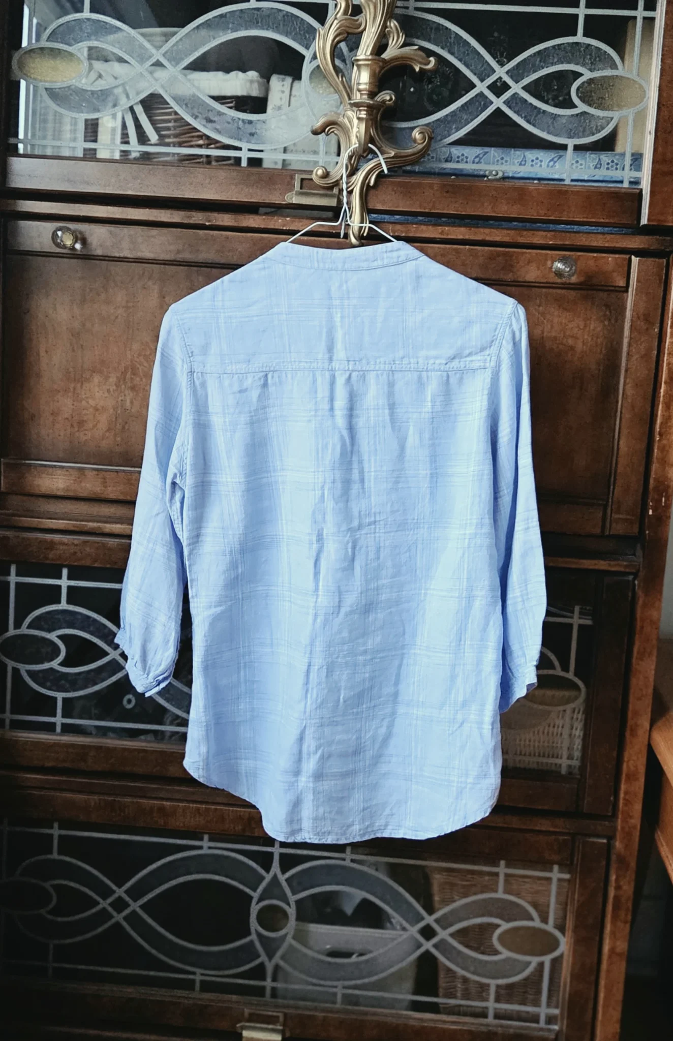 Image for Brora-Magnificent soft blue blouse 100% linen