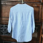 Thumbnail for Brora-Magnificent soft blue blouse 100% linen