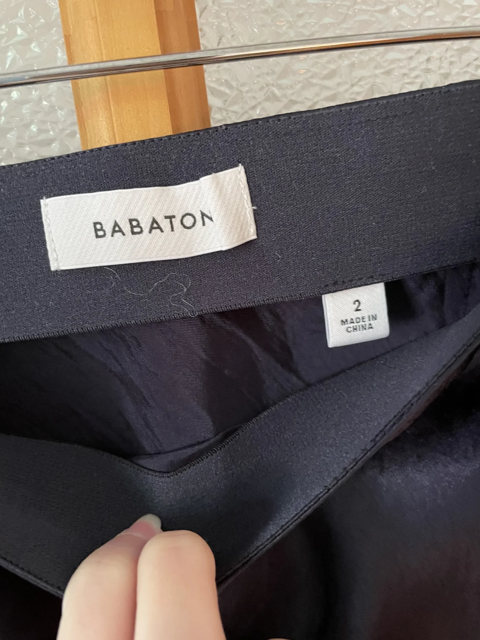 Image for Jupe mi longue satiné Babaton