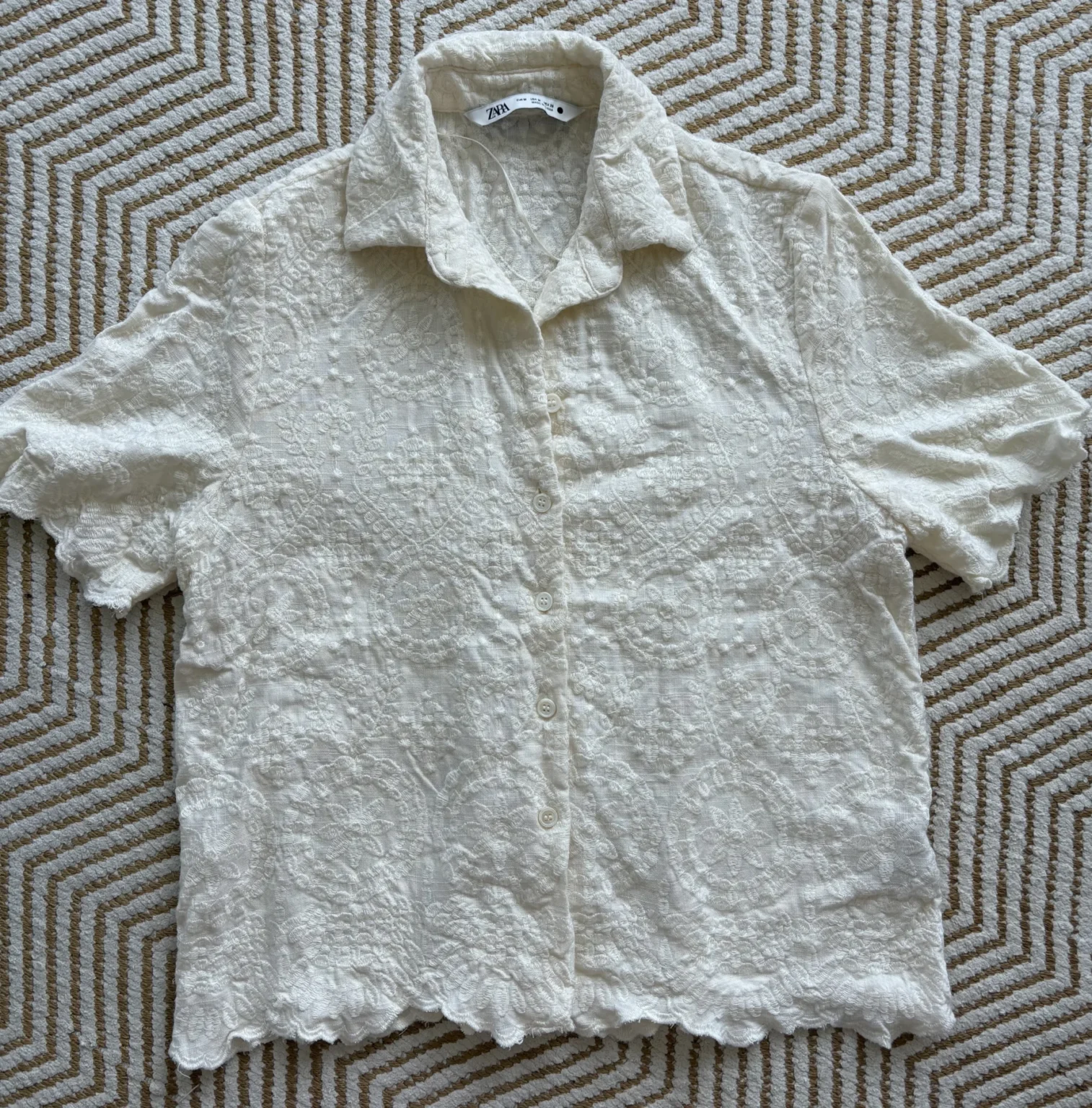 Featured image for Zara embroidered blouse