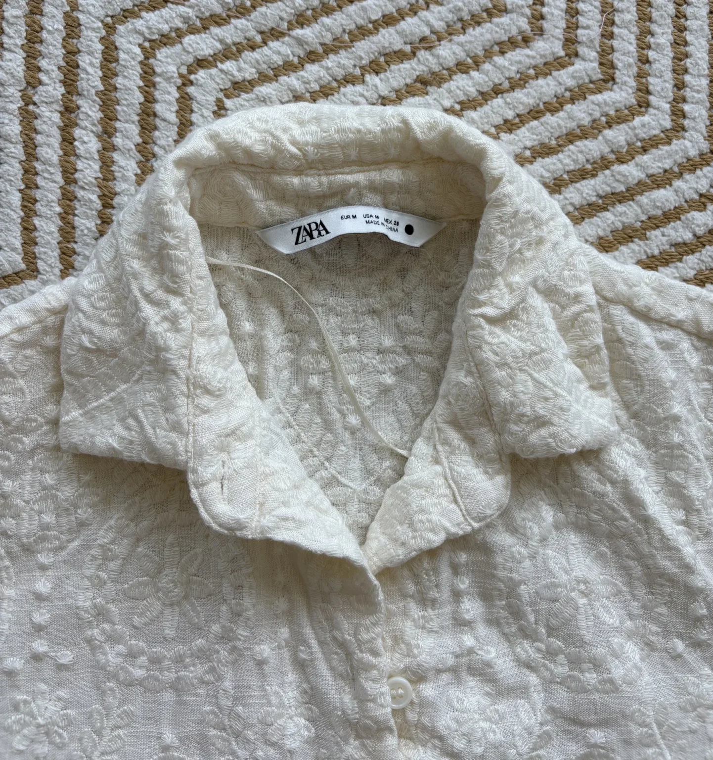 Image for Zara embroidered blouse
