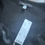 Thumbnail for Skin-tight T-shirt in faux leather