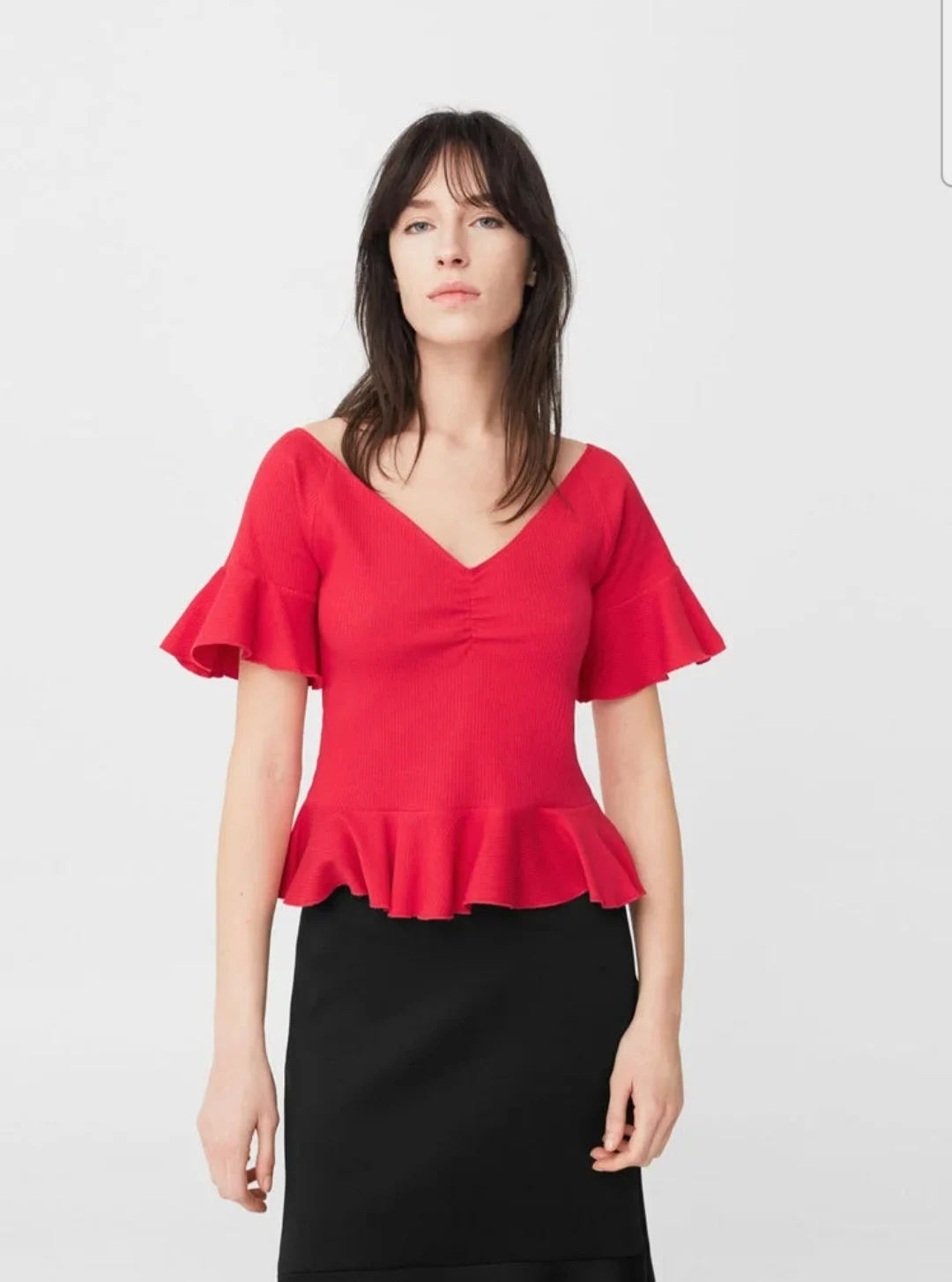 ✨️BAISSE DE PRIX! 🌷Chandail à volants Mango seconde main