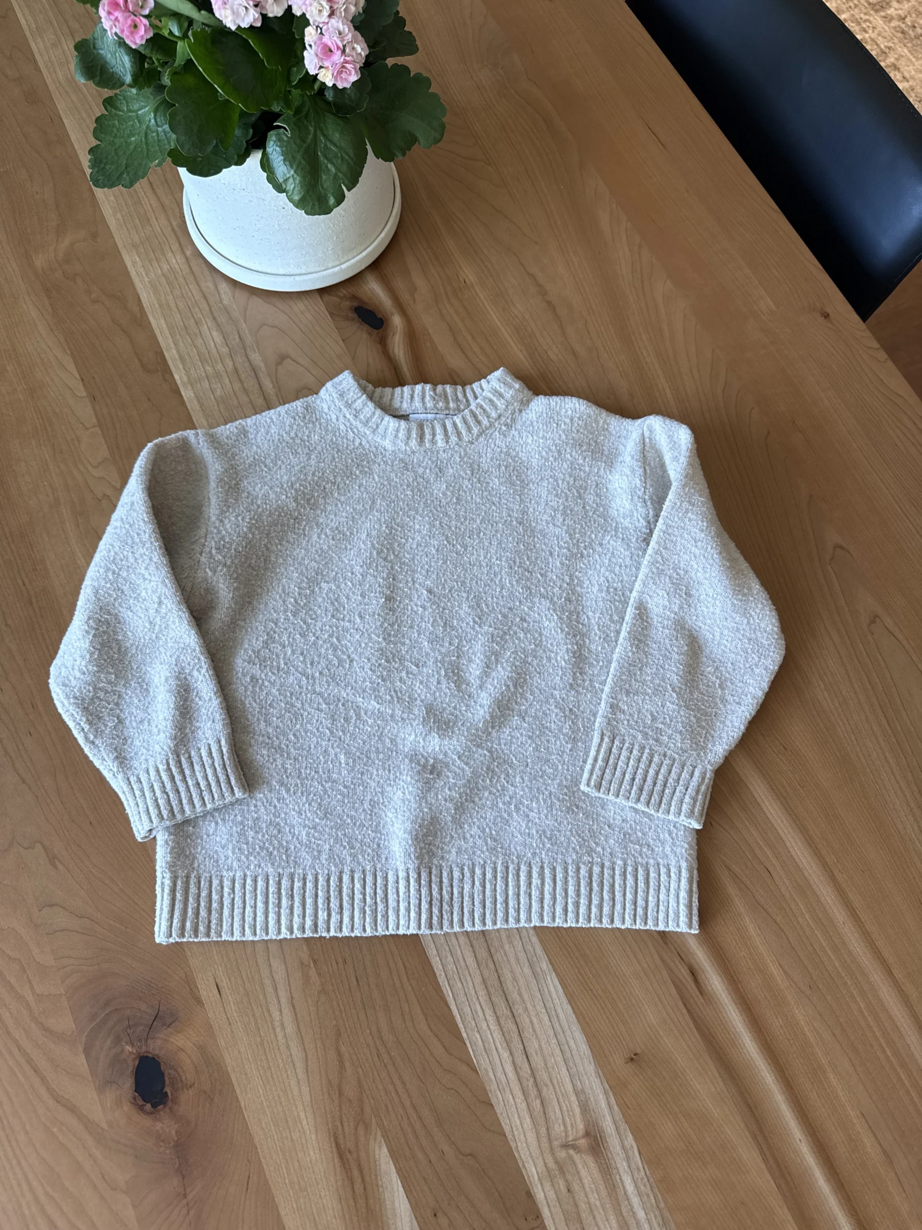 Chandail lainage beige Zara seconde main