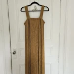 Thumbnail for Robe jaune/doré maxi designer Faunes fait à Montréal