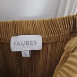 Thumbnail for Robe jaune/doré maxi designer Faunes fait à Montréal