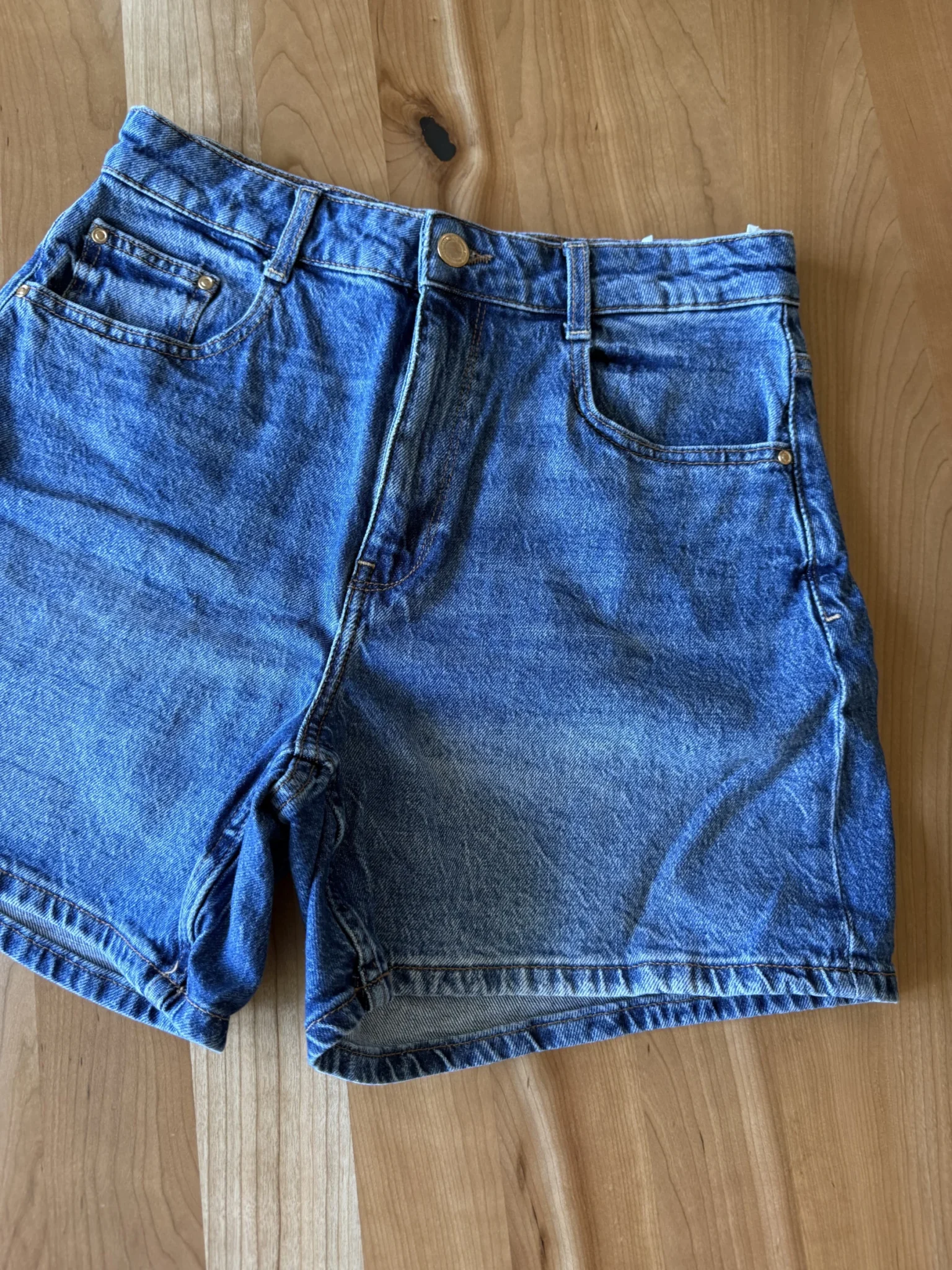 Image for Mom short en jeans foncé