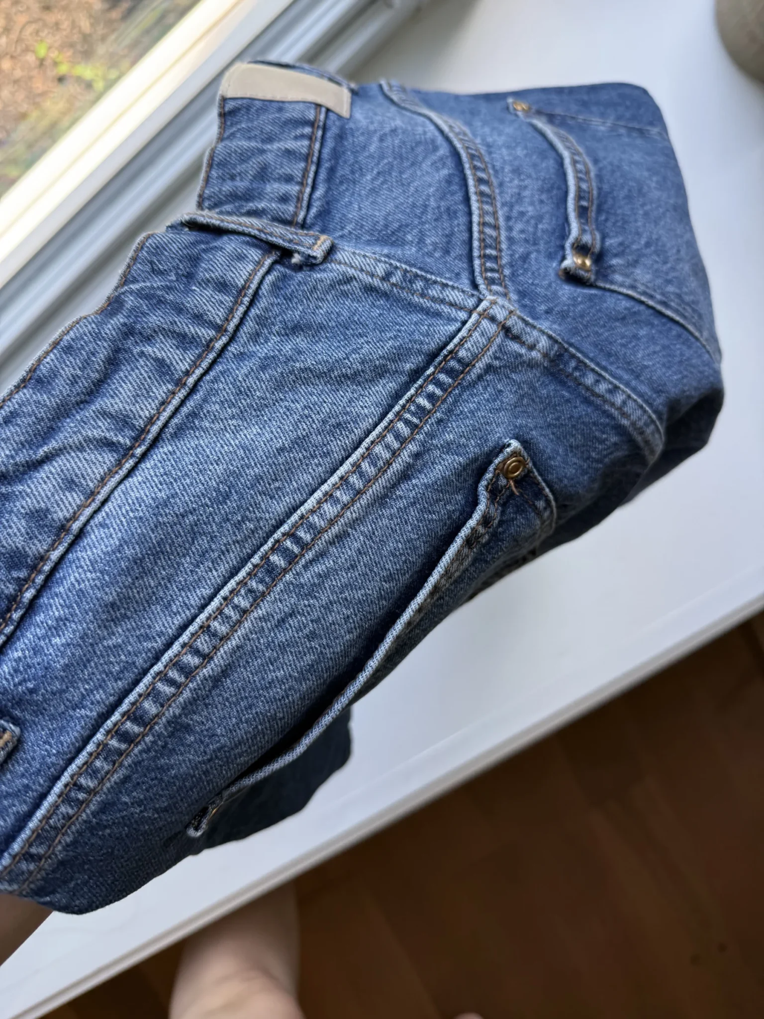 Image for Mom short en jeans foncé