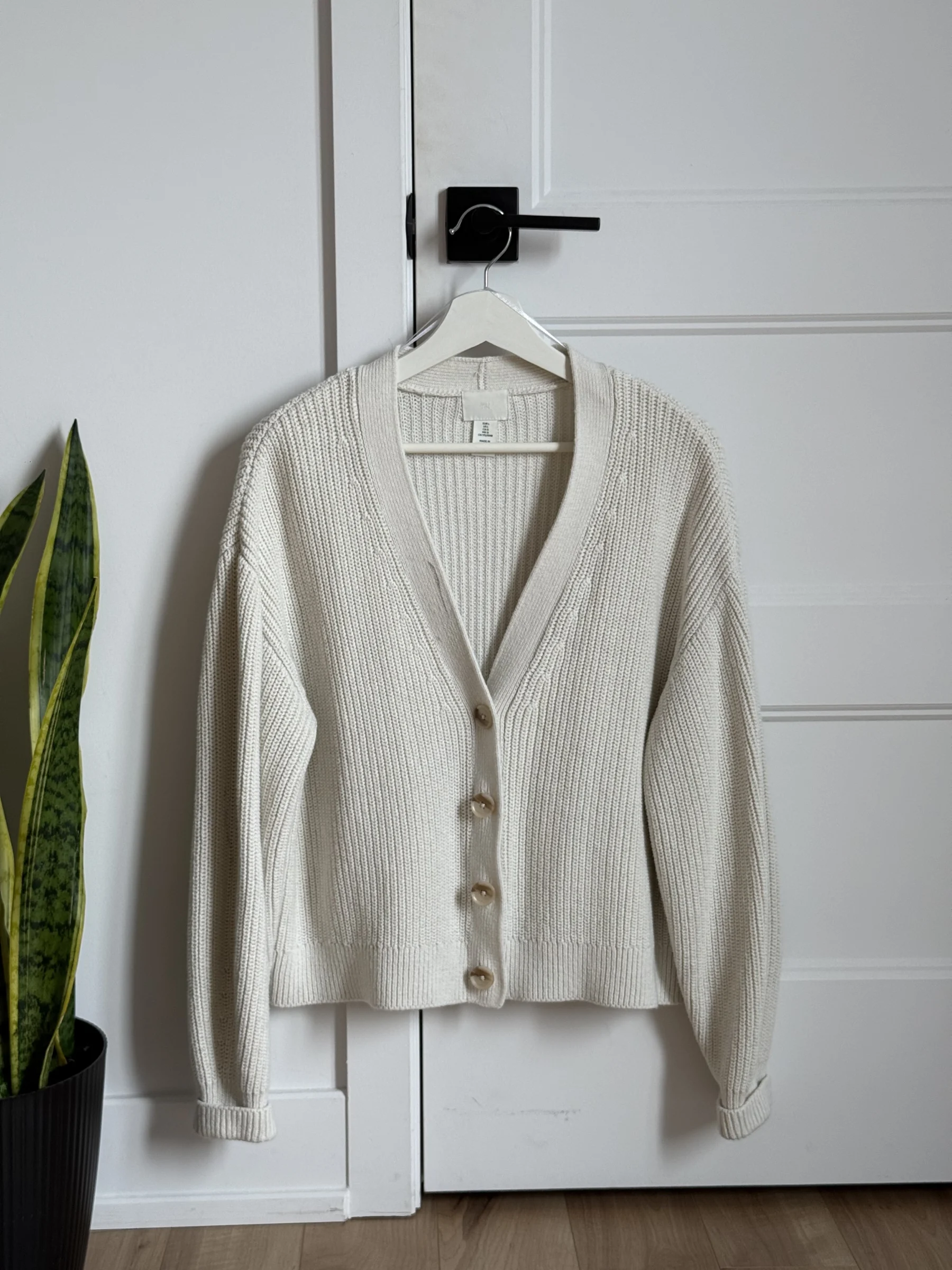 Cardigan crème H&M HM seconde main