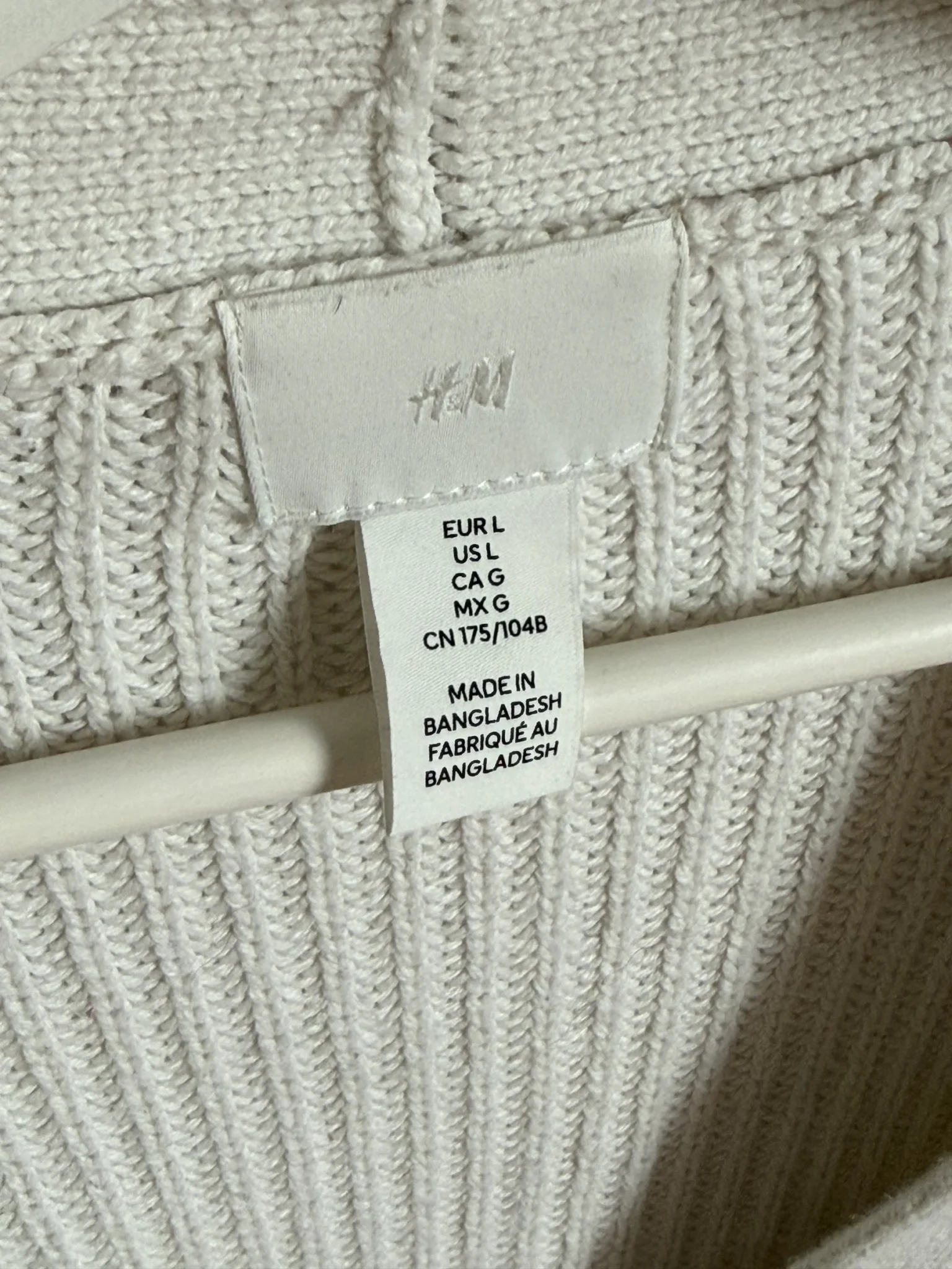 Image for Cardigan crème H&M