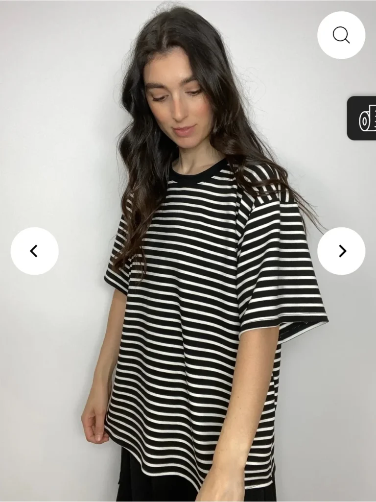 Featured image for T-shirt oversize à rayures
