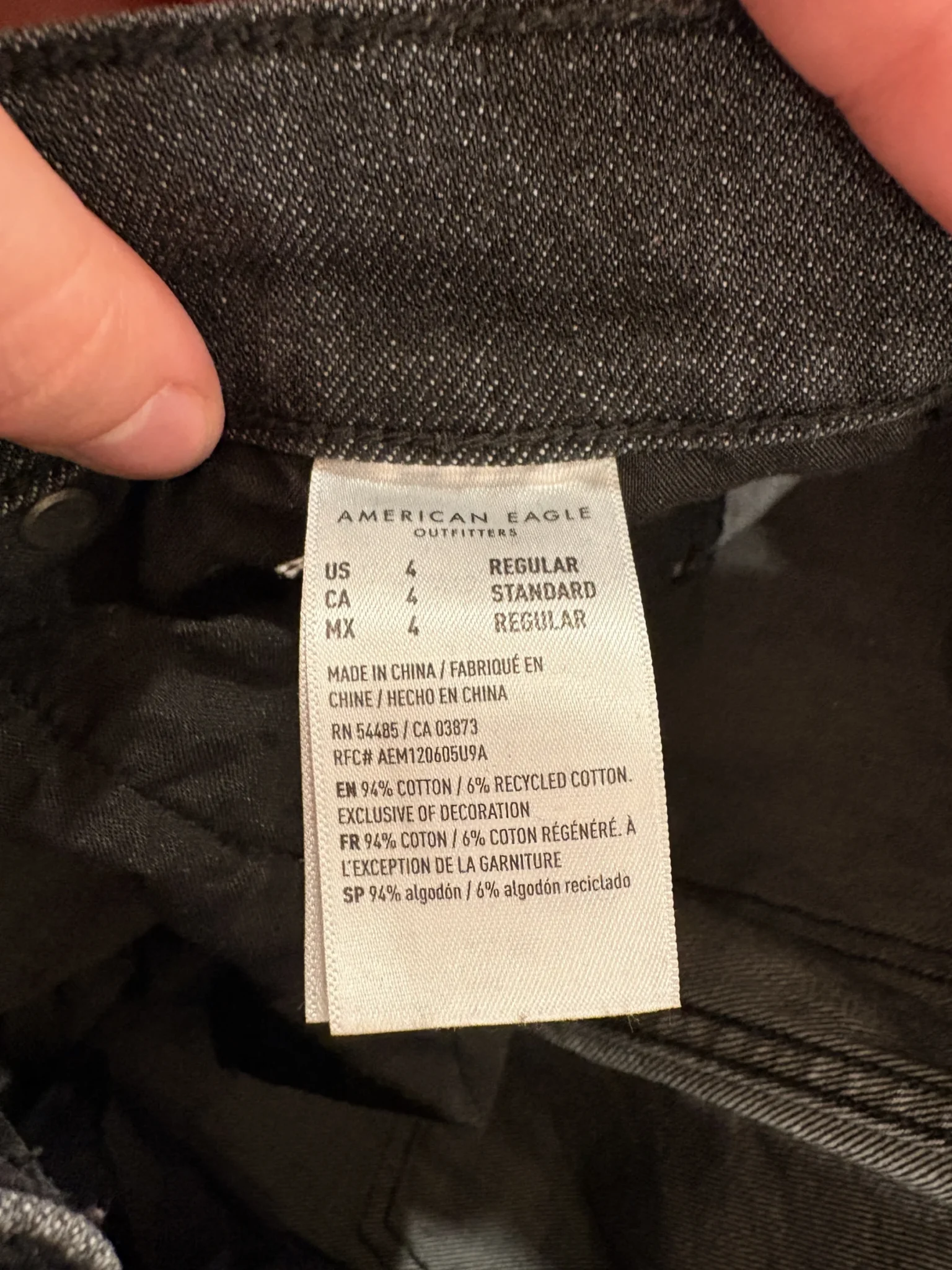 Image for Jeans cargo noir