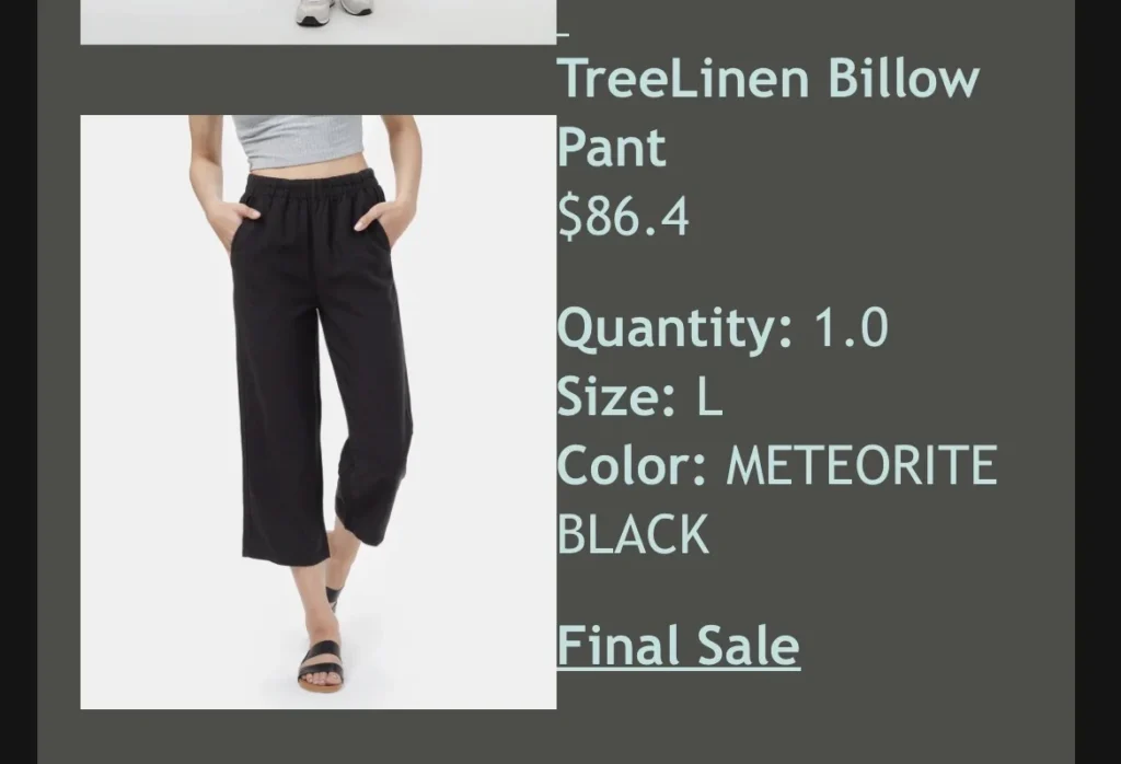Image for NEUF - Pantalon Tentree