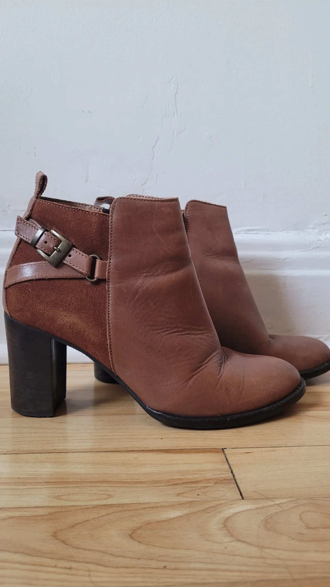 Featured image for Bottines Éram à talon - Marron