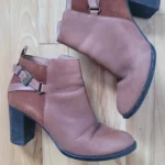 Thumbnail for Bottines Éram à talon - Marron