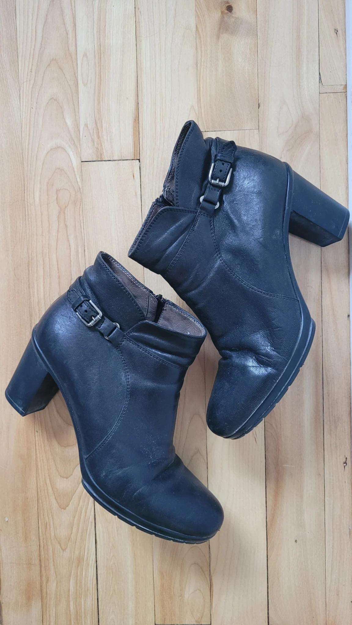 Image for Bottines en cuir - Noir