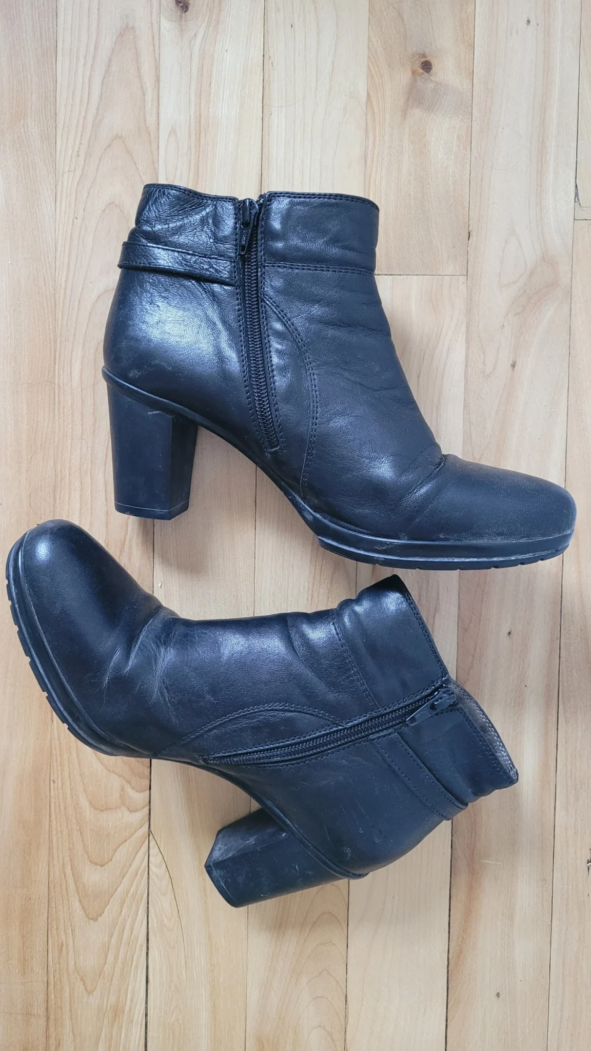 Image for Bottines en cuir - Noir