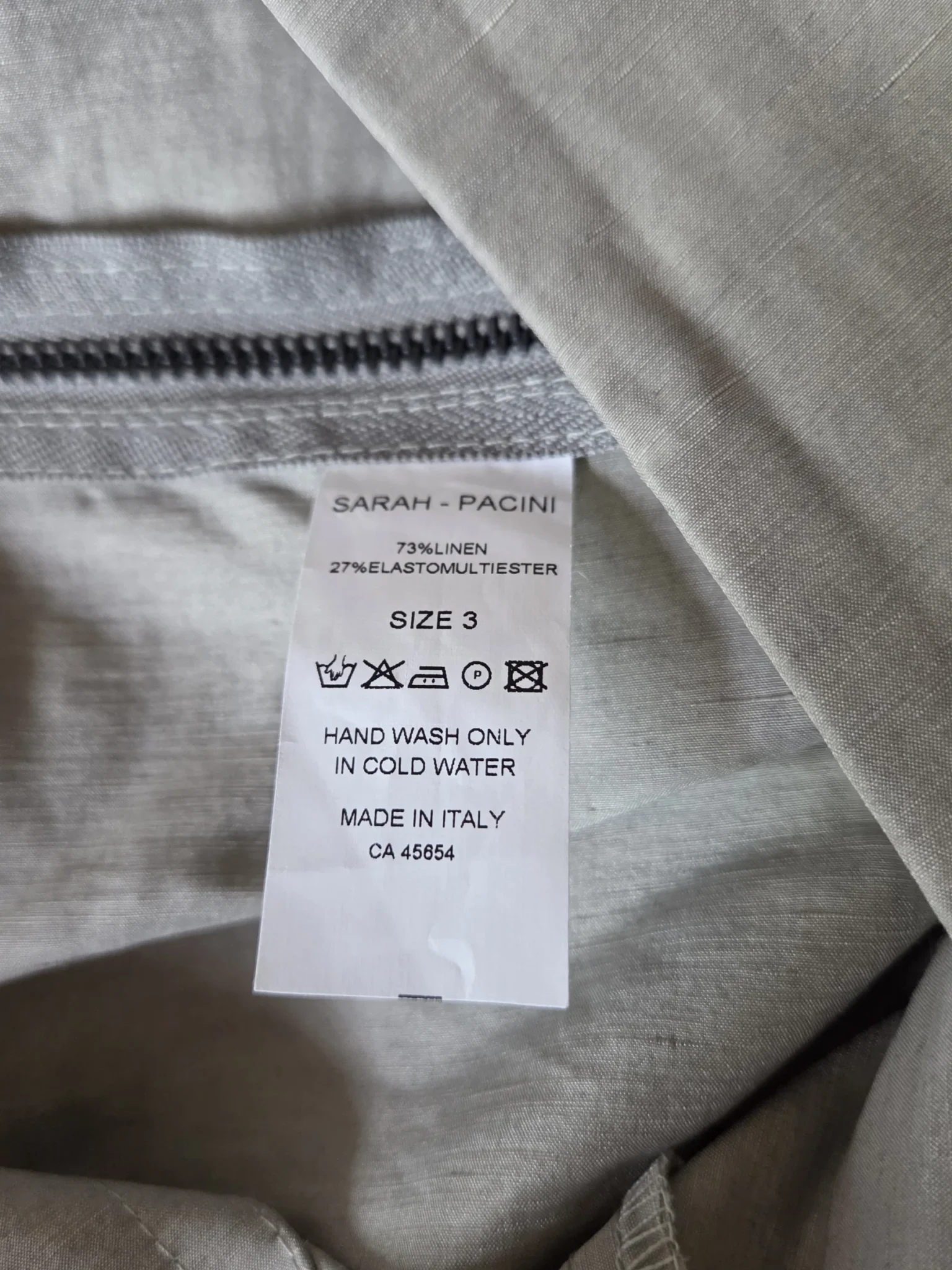 Image for Superbe pantalon cigarette Sarah Pacini 73% Lin