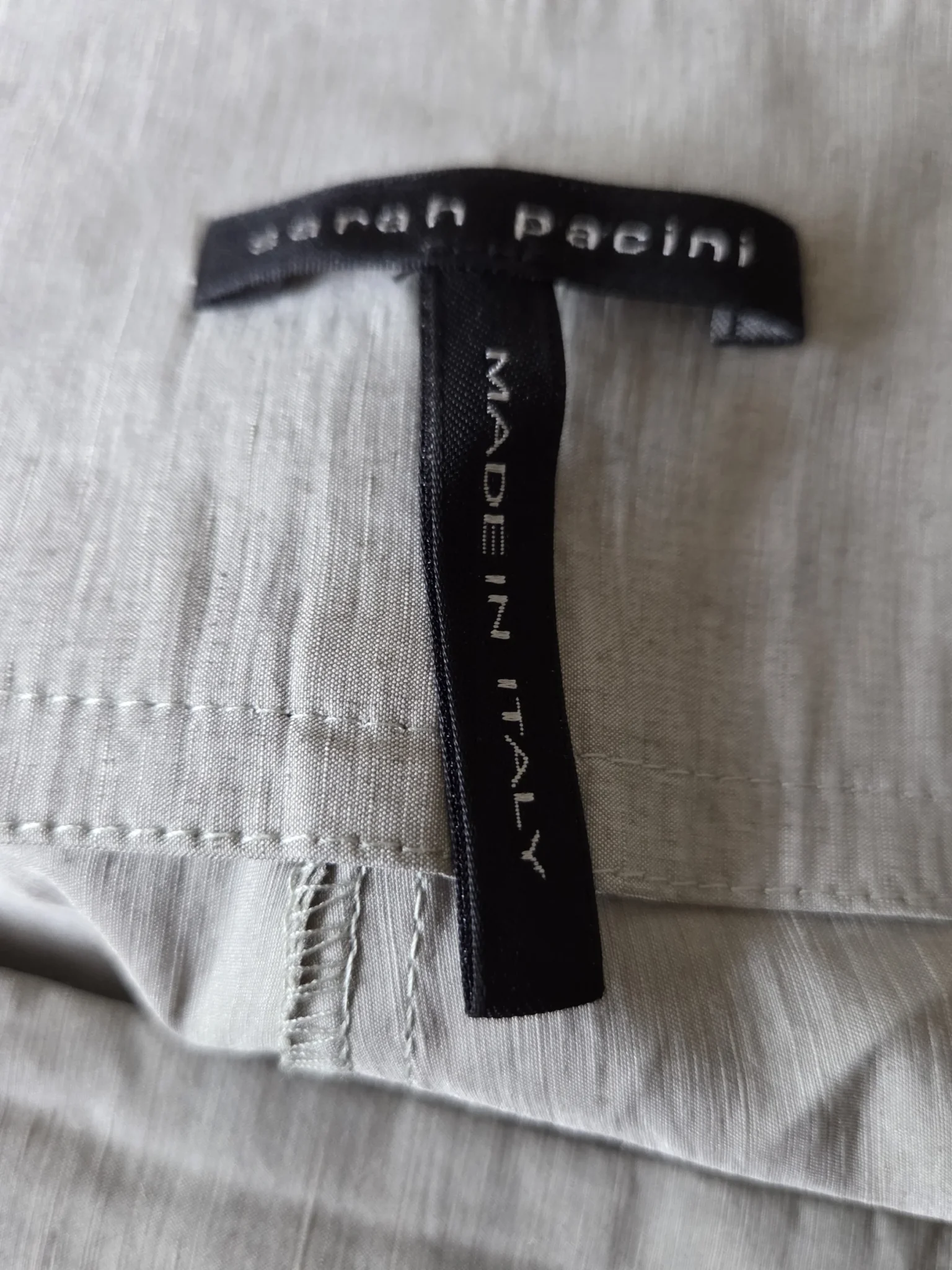 Image for Superbe pantalon cigarette Sarah Pacini 73% Lin