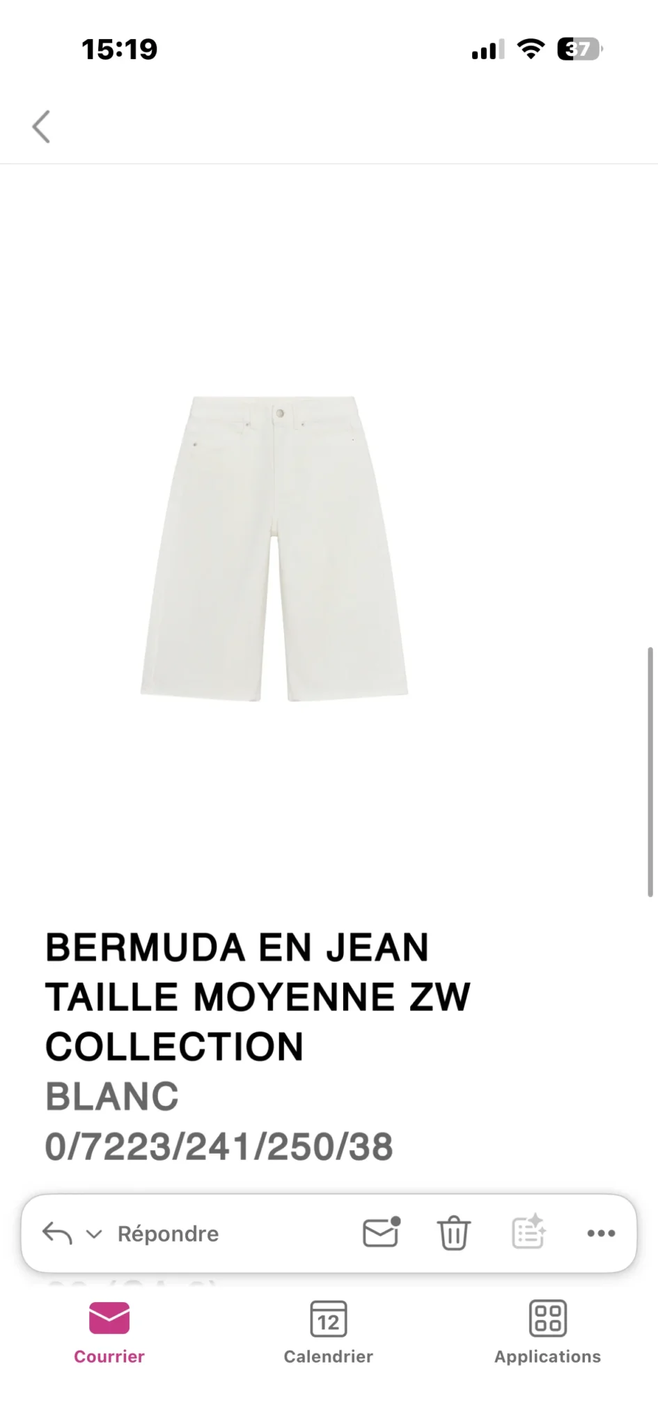 Image for Bermudas en jeans