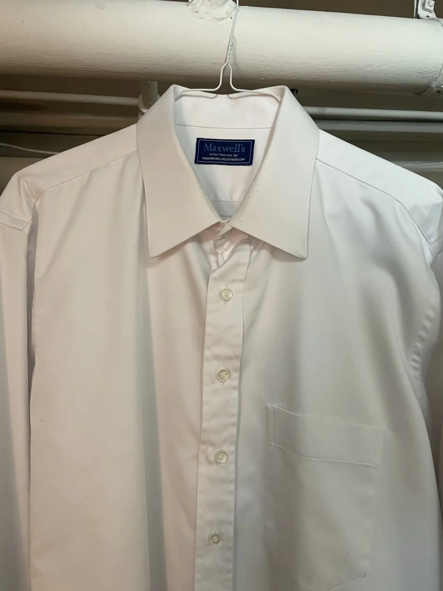 Featured image for Maxwell's white shirt