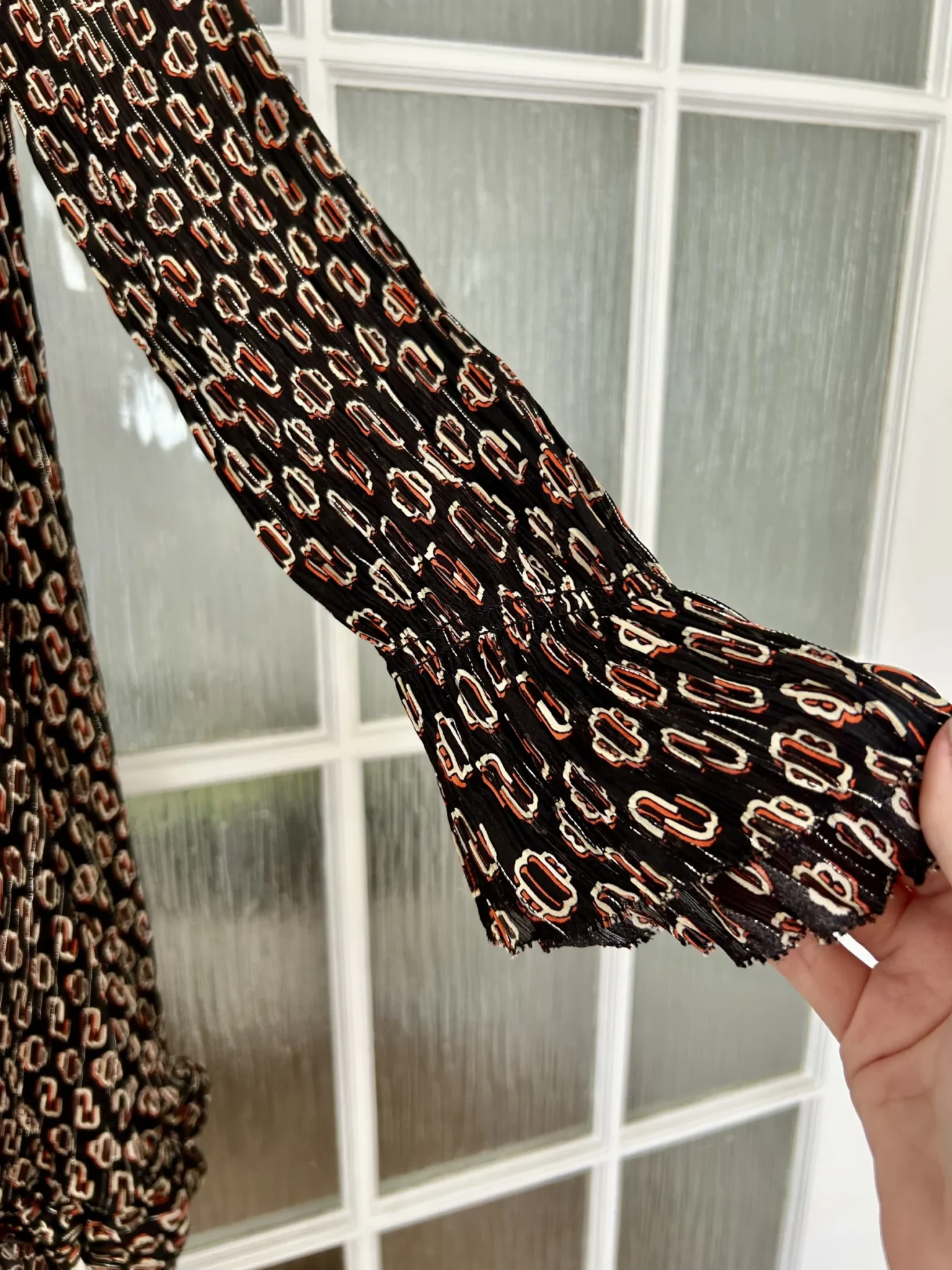 Image for Robe à manches longues à motifs