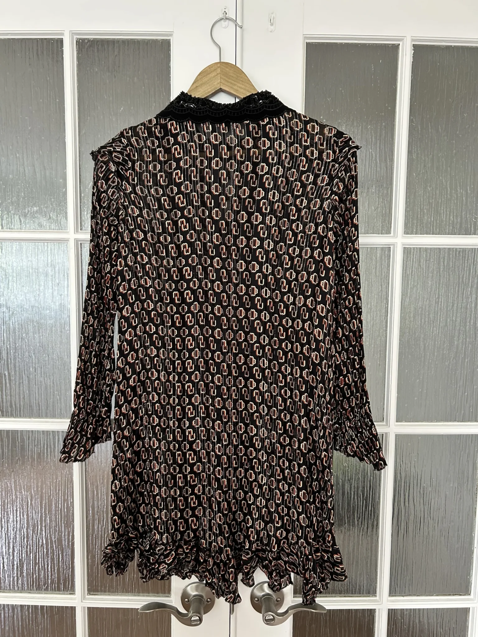 Image for Robe à manches longues à motifs