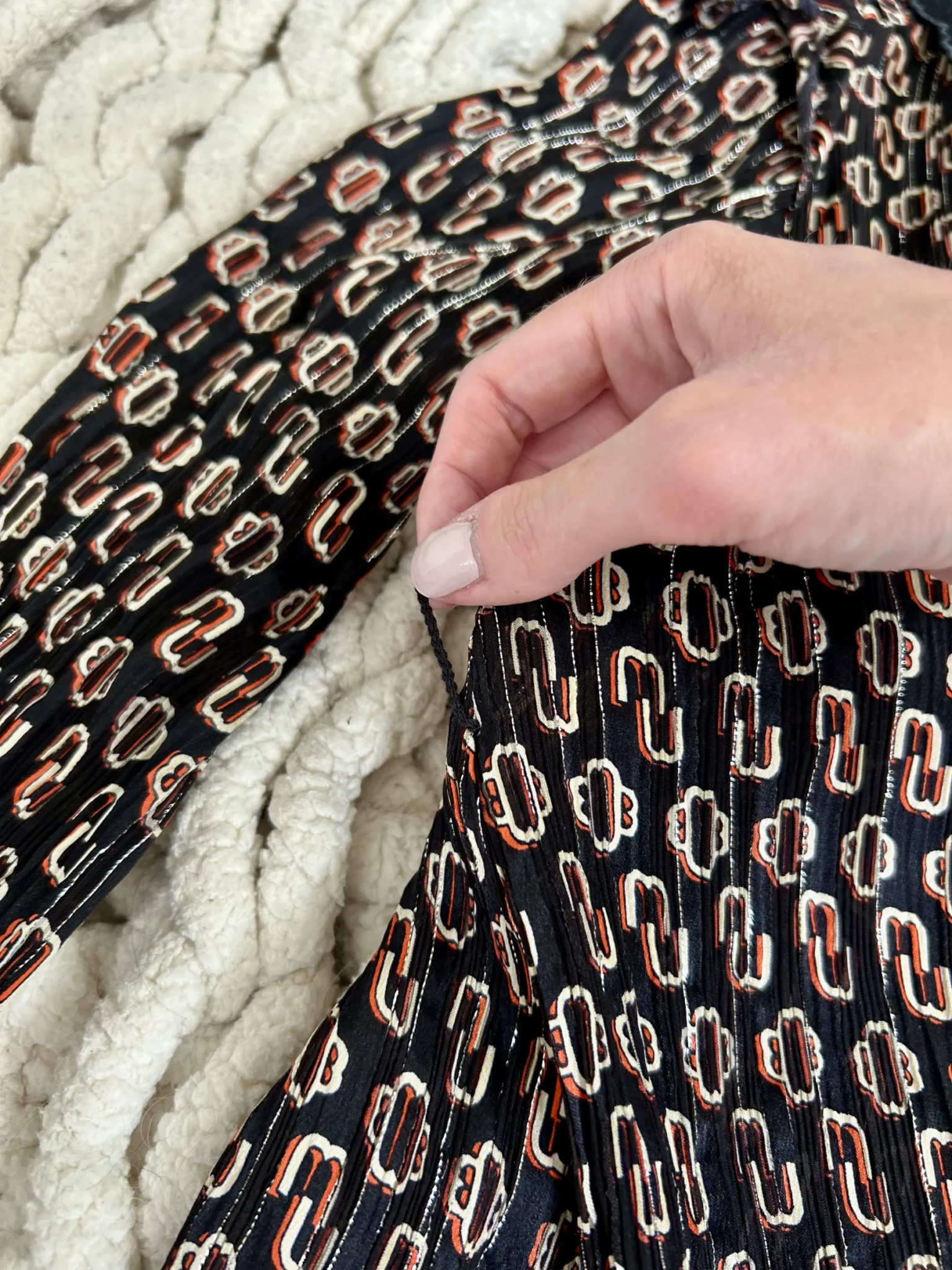 Image for Robe à manches longues à motifs