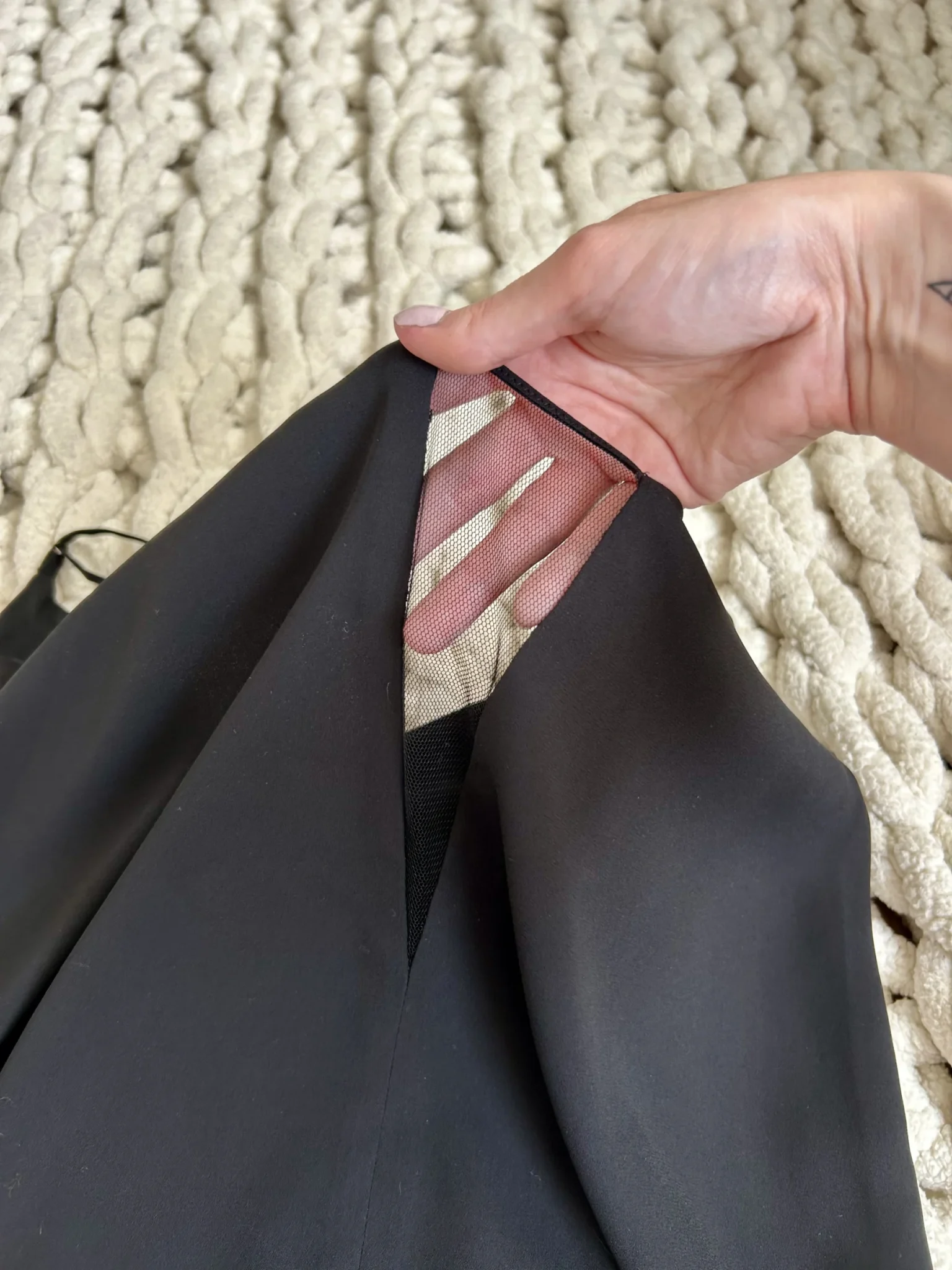 Image for Camisole à décolleté transparent