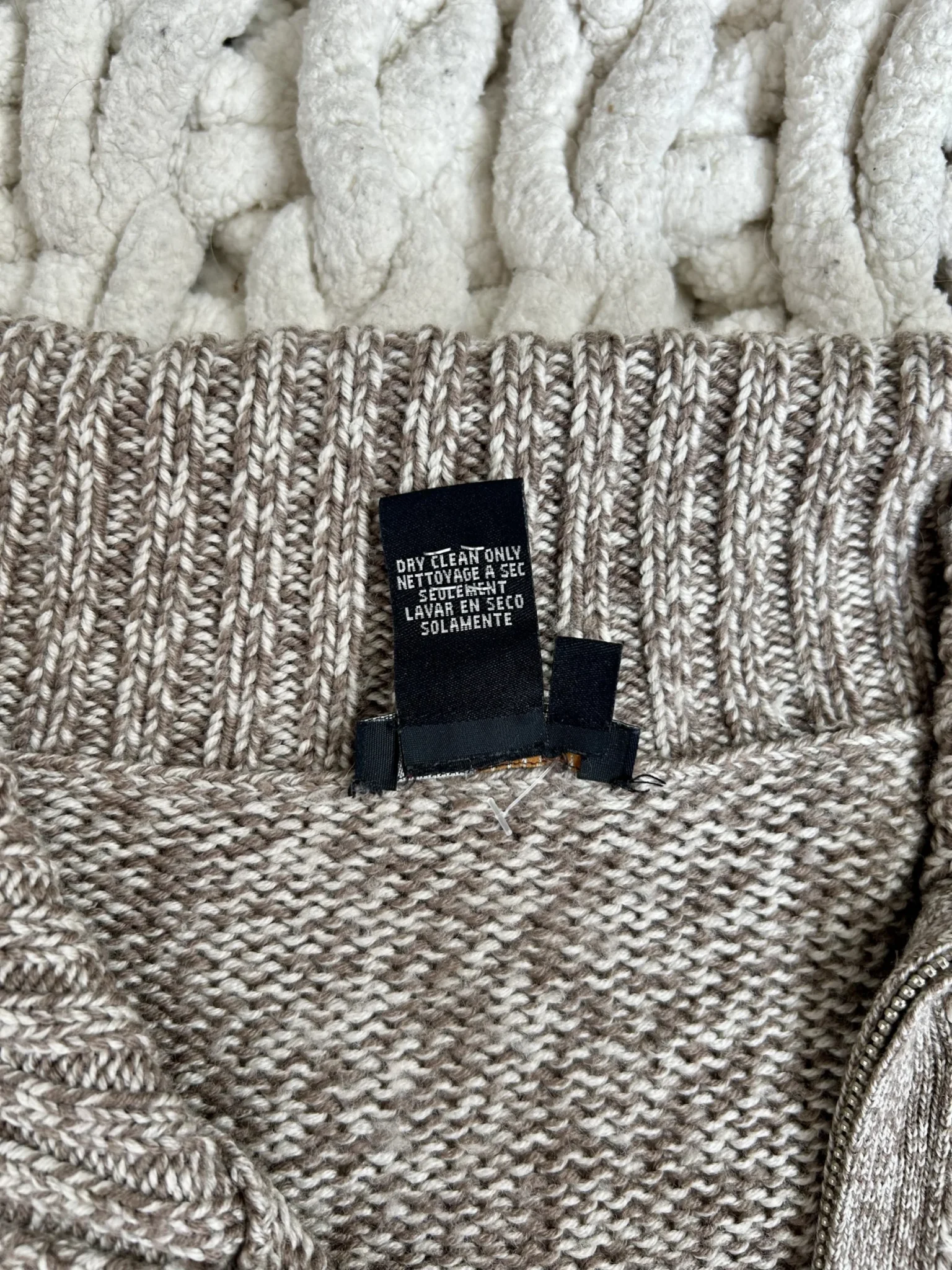 Image for Veste à double zip 100% mérinos