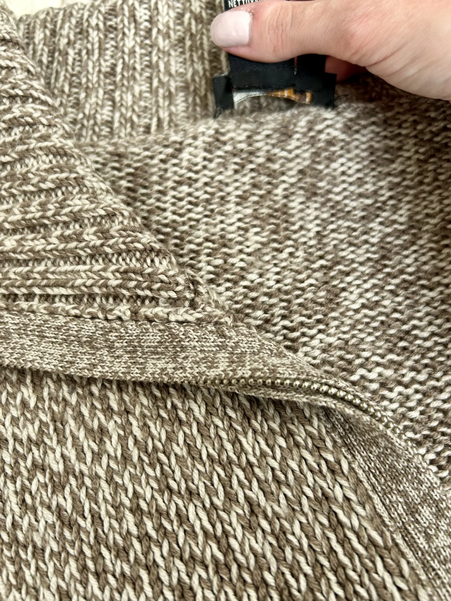 Image for Veste à double zip 100% mérinos