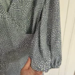 Thumbnail for Robe bleu à pois manches ballon marque ASOS Glamorous Bloom grandeur 8