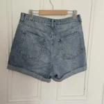 Thumbnail for Mom shorts en Cotton jean denim rigide taille haute marque H&M grandeur 10