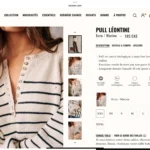 Thumbnail for Pull Léontine de Sézane écru et marine