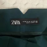 Thumbnail for Émeraude Pantalon taille haute Zara -Dark green Pleated Trousers
