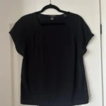 Thumbnail for Scotch and Soda black satin T-shirt size 1 (S)
