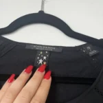 Thumbnail for Scotch and Soda black satin T-shirt size 1 (S)