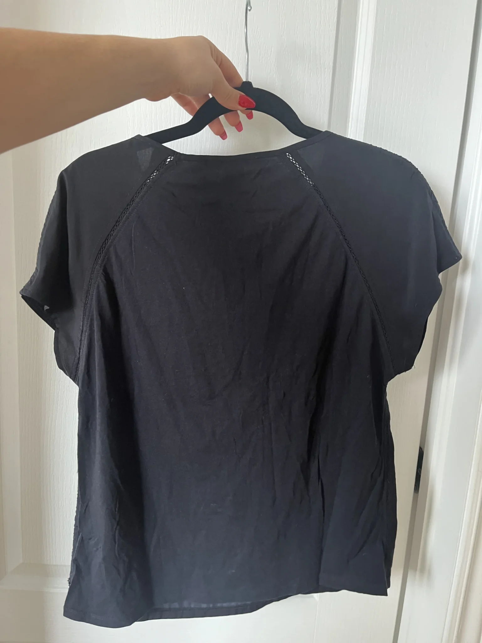 Image for Scotch and Soda black satin T-shirt size 1 (S)