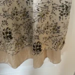 Thumbnail for 100% Soie! Robe Kensie taille 6 beige à motifs fleuris