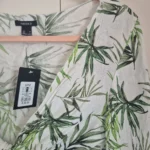 Thumbnail for Blouse tropical blanche Medium