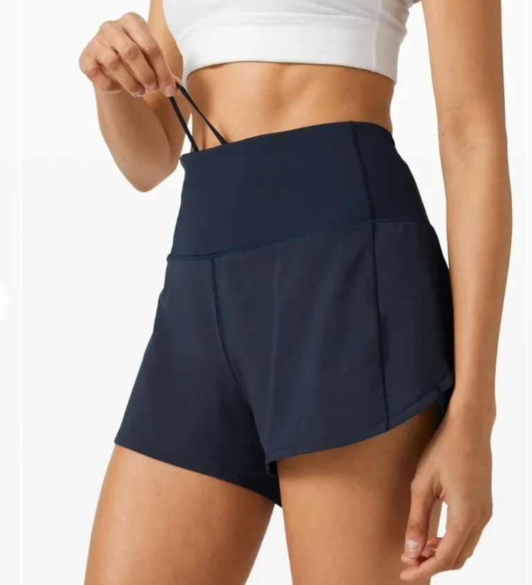 Featured image for lululemon Speed Up High-Waist Navy Shorts 4" Tall