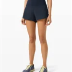 Thumbnail for lululemon Speed Up High-Waist Navy Shorts 4" Tall