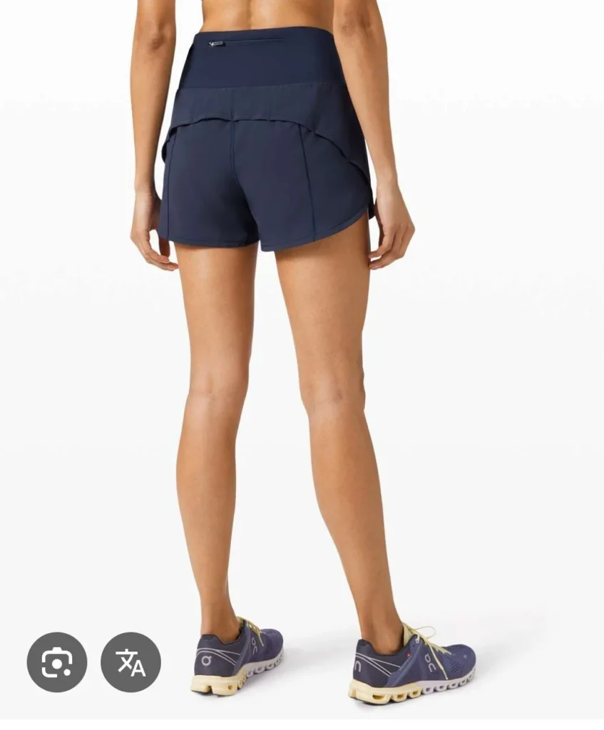 Image for lululemon Speed Up High-Waist Navy Shorts 4" Tall