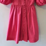 Thumbnail for Anthropologie Maeve Robe Mini Manches Bouffantes Encolure Cœur Rouge Taille Small